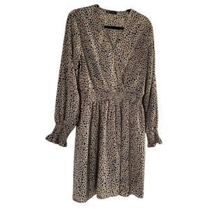Long Sleeve Leopard Print Dress